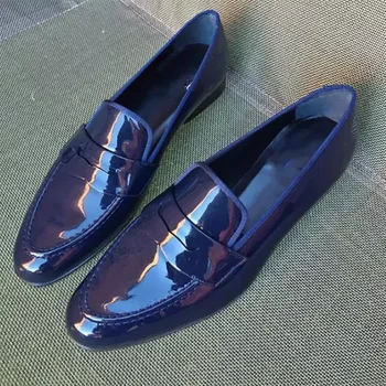 Barbati pu piele Pantofi Toc jos Pantofi Rochie de Primăvară slip-on mocasini pantofi Vintage Clasic Masculin Casual Zapatos De Hombre HM028