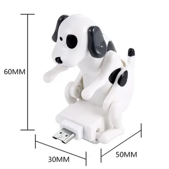 Câine amuzant cablu USB cadou Smartphone Cablu USB Încărcător de Date 1M de Încărcare Mere + Android