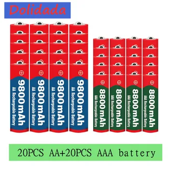 2021 Nou 1.5 V AA 9800 mAh+1.5 V AAA 8800 mAh Alkaline1.5V Baterie Reîncărcabilă Pentru Ceas Jucării aparat de Fotografiat baterie