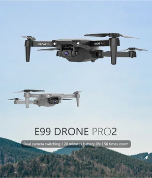 Noi E99Pro Mini Drona E58 Nivel 4K Dublu WiFi Camera Fpv Presiune a Aerului Altitudine Ține Pliabil Dronă Quadcopter RC