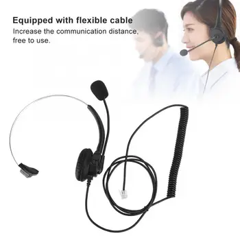 Setul cu cască de Telefon Cască Mono Telefon Fix, Casti cu Microfon pentru Utilizare Acasă auriculares set de căști cu Fir pentru mâner