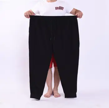 Barbati pantaloni mari 200KG plus dimensiune 14XL 15XL liber întinde de mari dimensiuni de primavara Toamna pantaloni casual negru 54 56 58 60