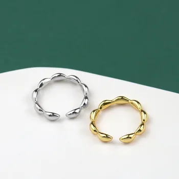 XIYANIKE 925 Sterling Silver-coreean Drop ca se Conecteze Inel Simplu Geometrice Unice Deschide Moda Retro Bijuterii en-Gros de Cuplu