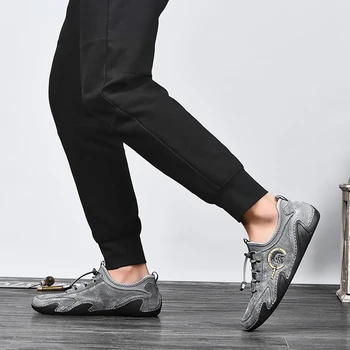 Primăvara 2021 Originale Barbati Pantofi Din Piele Bej Balerini Negri Pantofi Pentru Barbati De Calitate Bună Conducere Mocasini Bărbați Adidași De Moda Pentru Bărbați