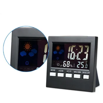 LCD Digital Termometru Higrometru Interior Electronice de Temperatură și Umiditate Metru Ceas Statie Meteo PLDI889