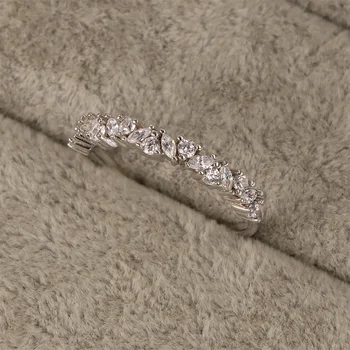 Moda populare în Europa și 925 inel argint cu ms coroană de zircon cristal geometrie platina bijuterii cadouri