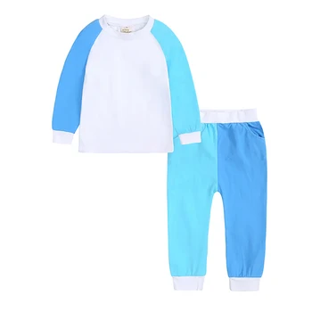 Contrastul de culoare de Îmbrăcăminte pentru Băieți Seturi Copilul Fete Haine Copii Trening Pentru Fete costum Costum de Haine pentru Copii Homeswear