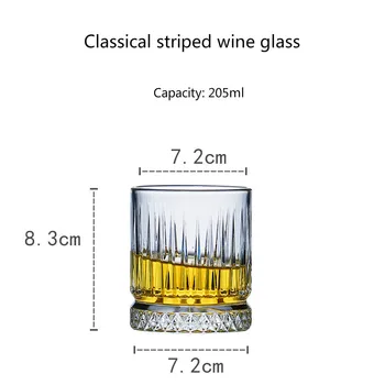 200-500ml Dungi Vintage Whiskey Pahar de Vin Clasic Cocktail-Bar de Familie Pahar de Vin de Jos Diamant Design Vodca Smoothie Ceasca
