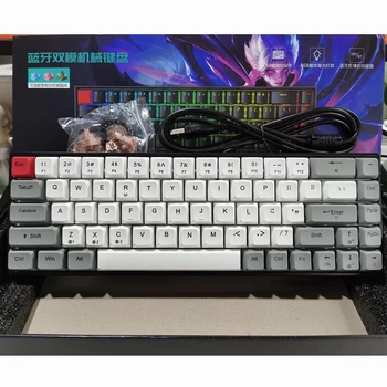 F3068 68 Chei Hot Swappable de Jocuri Mecanice Tastatura Lumina RGB Full Taste Anti-ghosting Bluetooth 5.0+Tip-C de pe Tastatură pentru Modul Dual