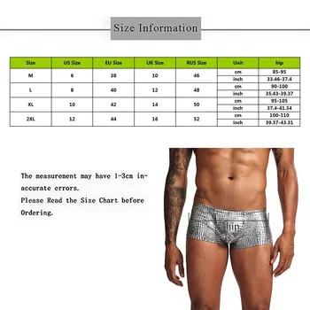 Dihope Sexy Boxer Barbati Piele De Sarpe Din Piele Lenjerie De Corp Pentru Bărbați Shorts Pentru Bărbați U Convex Scăzut Talie De Sex Masculin Chiloți Ropa Interior Hombre