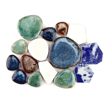 Multicolore Mozaic din Ceramică pentru Ambarcațiuni Neregulate Perete DIY Meserii Mixte de Culoare Mozaic de Arta Decorativa pentru Casa si gradina Decor 100g