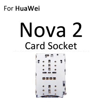 Sim Card Tray Socket Recipient Adaptor Micro SD Suport Slot Cititor Conector Pentru HuaWei Nova 2 Plus BAC-AL00 L03 L23