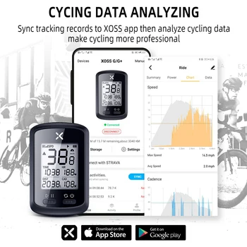 XOSS GPS Calculator de Biciclete G+ Wireless Vitezometru Bicicleta Road MTB Impermeabil Bluetooth de Cadență ANT+ Viteza Ciclului de Calculator pentru Biciclete