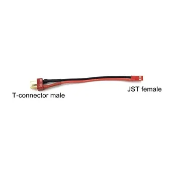 Decanii T-conector T mufa Jst conector de sex masculin de sex feminin de conversie adaptor pentru RC hobby baterie cca 2 BUC