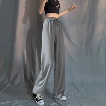 Pantaloni Casual Femei Solide de Agrement Elegant Chic Simplu Plus Dimensiune 5XL Vrac Femei Pantaloni Stil coreean Toate-meci de Streetwear Harajuku