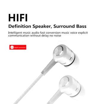 HIFI In-ear Telefon Mobil Căști de 3,5 mm cu Volum Reglabil Control cu Fir Căști Pentru Huawei, Xiaomi Sumsung Pavilioane