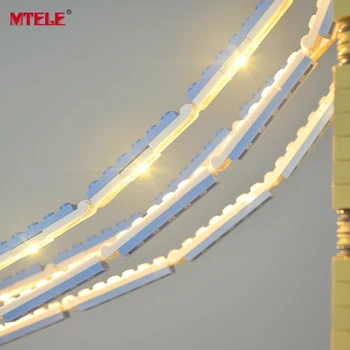 MTELE Lumină Led-uri Kit Pentru 10214 Arhitectura London Tower Bridge Compatibil Cu 17004 (NU se Includ În Model)