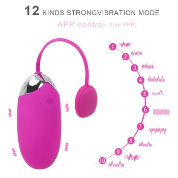 Vibrator Multispeed APP Bluetooth de la Distanță fără Fir de Control de jucarii Sexuale pentru femei Adulți de sex feminin Produs USB Reîncărcabilă