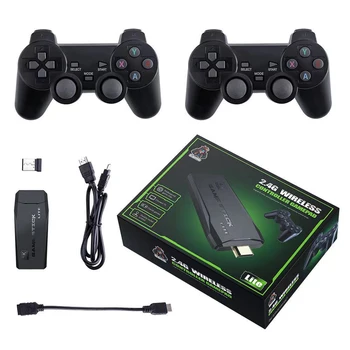 Pentru PS1/FC/GBA Consolă de jocuri Video 4K HD 2.4 G Dublu Controler Wireless Retro TV Dendy Joc Consola 10000 De Jocuri Stick